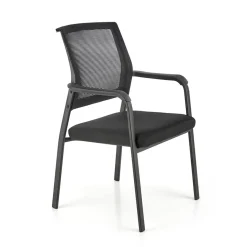 Garnero Arredamenti Sedie In Tessuto-Set 4 sedie soggiorno moderne in tessuto nero Precious