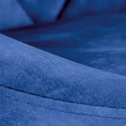 Garnero Arredamenti Sgabelli-Set 2 sgabelli alti da bar regolabili in tessuto blu Orla