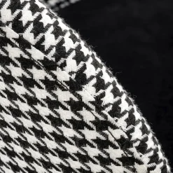 Garnero Arredamenti Sgabelli-Set 2 sgabelli alti moderni in velluto nero bianco oro Tauret