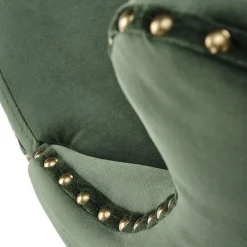 Garnero Arredamenti Sgabelli-Set 2 sgabelli alti regolabili in velluto verde scuro Himeko