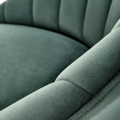 Garnero Arredamenti Sgabelli-Set 2 sgabelli moderni in velluto verde scuro oro Darko