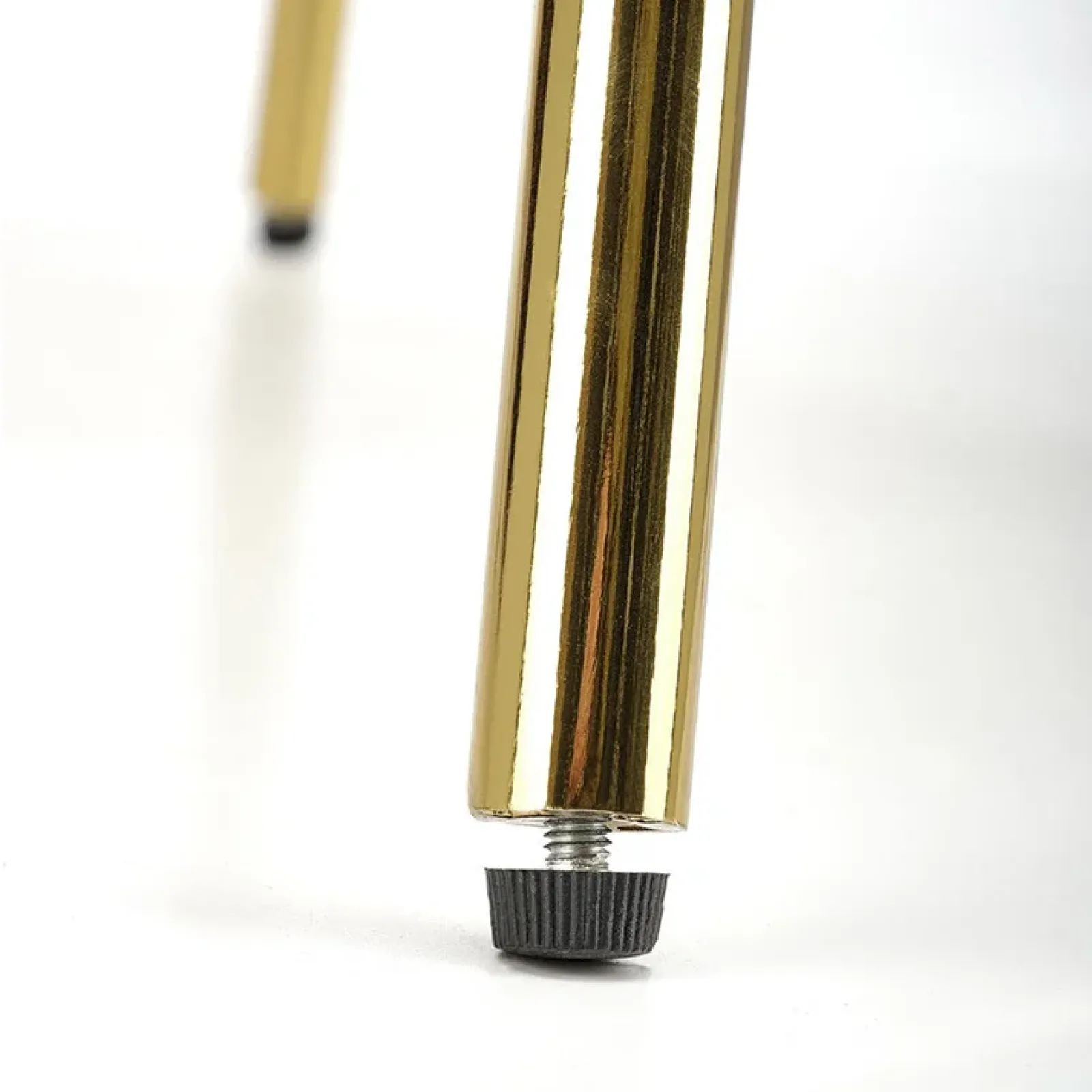 Garnero Arredamenti Sgabelli-Set 2 sgabelli moderni in velluto verde scuro oro Darko