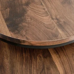 Garnero Arredamenti Set Tavolini|Set Tavolini-Set 2 tavolini da salotto rotondi noce nero Pueblo