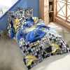 Garnero Arredamenti Copripiumini|Copripiumini-Set copripiumino bambino singolo e federa 140x200cm blu a fantasia Cars