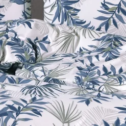 Garnero Arredamenti Copripiumini|Copripiumini-Set copripiumino singolo e federa 140x200cm verde blu Himba