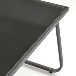 Garnero Arredamenti Salotto Da Giardino-Set giardino relax 75x45cm 2 sedie divano e tavolino acciaio grigio Eden