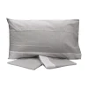 Garnero Arredamenti Set Lenzuola|Set Lenzuola-Set lenzuola letto singolo in cotone grigio Freedom