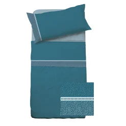 Garnero Arredamenti Set Lenzuola|Set Lenzuola-Set lenzuola letto singolo in cotone petrolio Freedom