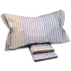 Garnero Arredamenti Set Lenzuola|Set Lenzuola-Set lenzuola matrimoniale in cotone rigato arancio viola blu Sacher