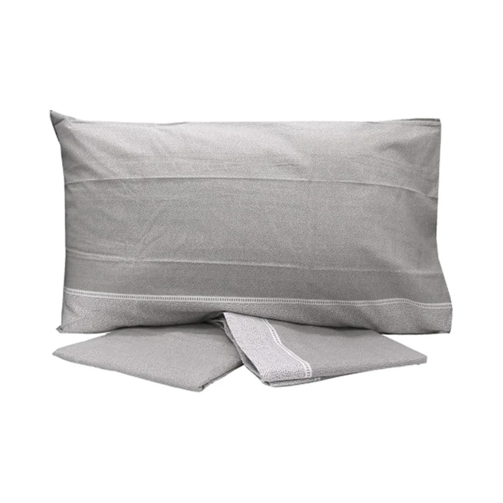 Garnero Arredamenti Set Lenzuola|Set Lenzuola-Set lenzuola matrimoniali in cotone grigio Freedom
