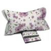 Garnero Arredamenti Set Lenzuola|Set Lenzuola-Set lenzuola matrimoniali in cotone fantasia fiori bianco rosa Razza