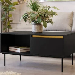 Garnero Arredamenti Set Mobili Soggiorno Completo-Set mobili soggiorno completo nero oro Praga