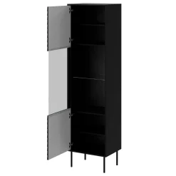 Garnero Arredamenti Set Mobili Soggiorno Completo-Set mobili soggiorno completo moderno nero Wild Nero Opaco