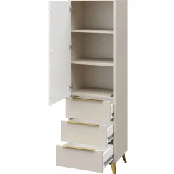 Garnero Arredamenti Set Mobili Soggiorno Completo-Set mobili soggiorno completo beige frontali serigrafati Miriam 1