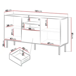 Garnero Arredamenti Set Mobili Soggiorno Completo-Set mobili soggiorno completo noce cannettato Gabiot