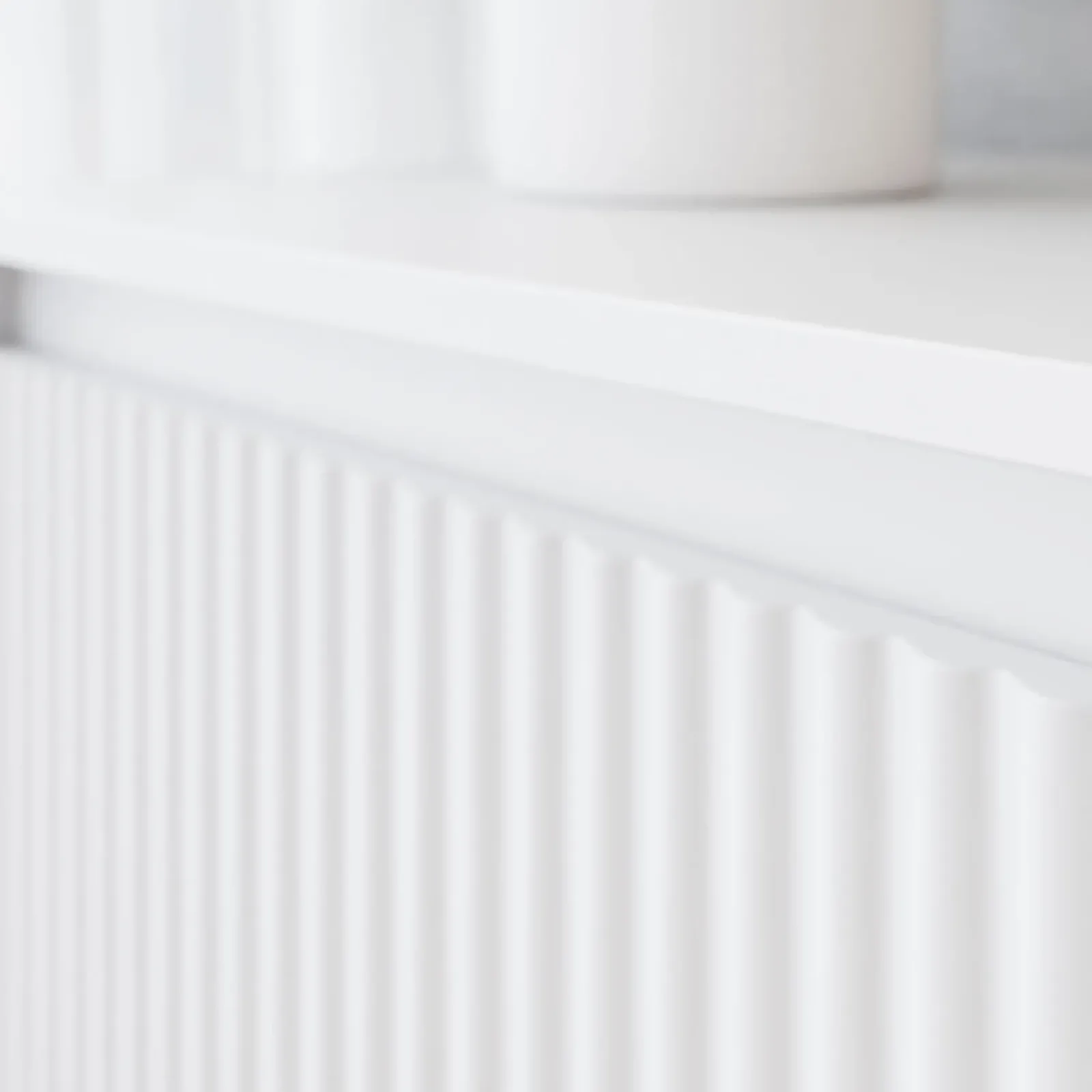 Garnero Arredamenti Set Mobili Soggiorno Completo-Set mobili soggiorno completo design cannettato bianco Strike Bianco Opaco