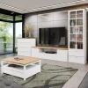Garnero Arredamenti Set Mobili Soggiorno Completo-Set mobili soggiorno completo moderno bianco rovere Relaxio