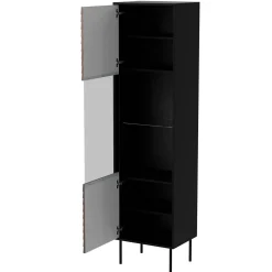 Garnero Arredamenti Set Mobili Soggiorno Completo-Set mobili soggiorno completo moderno noce nero Wild Noce - Nero opaco