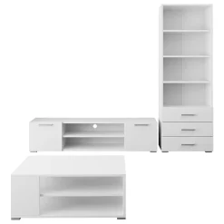 Garnero Arredamenti Set Mobili Soggiorno Completo-Set mobili soggiorno completo design moderno bianco Pastello 2