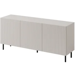 Garnero Arredamenti Set Mobili Soggiorno Completo-Set mobili soggiorno completo con frontali cannettati beige Ziggy 2