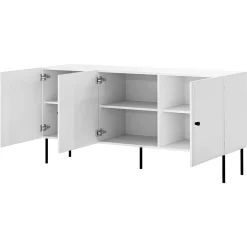 Garnero Arredamenti Set Mobili Soggiorno Completo-Set mobili soggiorno completo Stark 2 Bianco Opaco