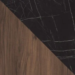 Garnero Arredamenti Set Mobili Soggiorno Completo-Set mobili soggiorno completo ripiano effetto marmo nero noce Caliva