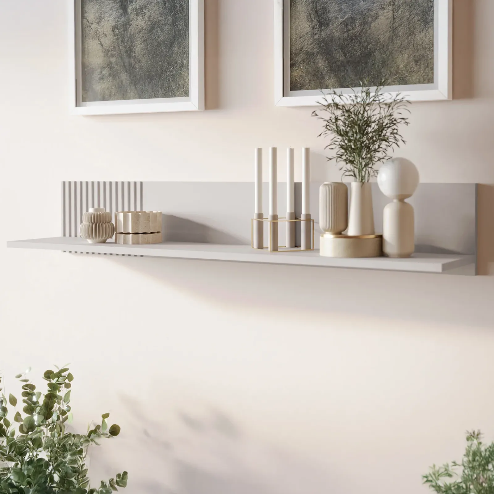 Garnero Arredamenti Set Mobili Soggiorno Completo-Set mobili soggiorno completo con frontali cannettati beige Ziggy 1