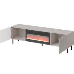 Garnero Arredamenti Set Mobili Soggiorno Completo-Set mobili soggiorno completo con frontali cannettati beige Ziggy 1