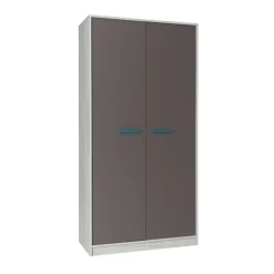 Garnero Arredamenti Armadio Cameretta-Set scrivania+armadio+colonna grigio bianco pino grigio blu Maya Gihome®