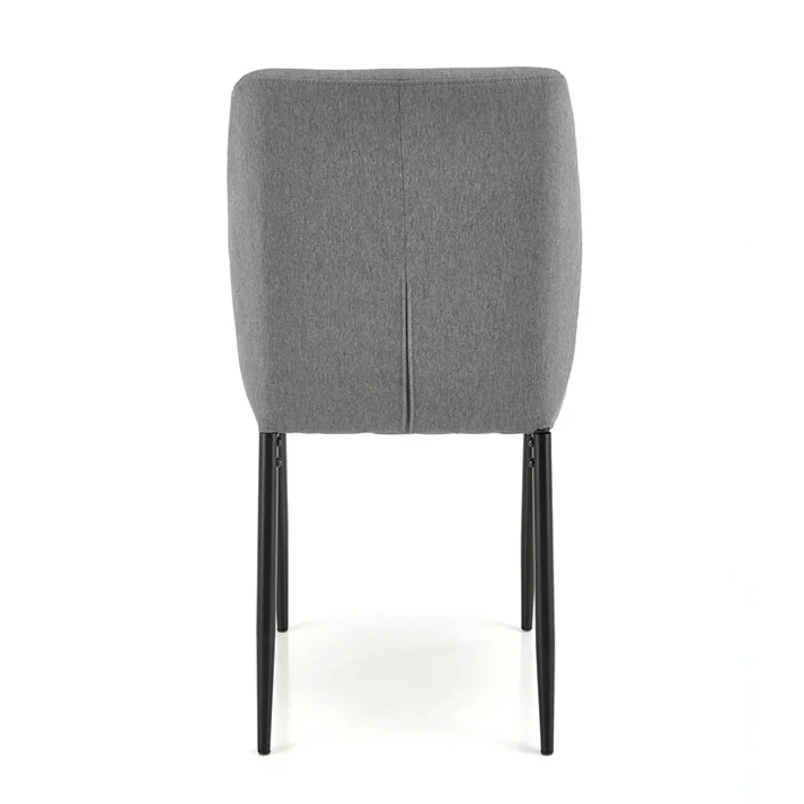 Garnero Arredamenti Set Tavolo Con Sedie|Tavoli Da Pranzo-Set tavolo 110/170cm + 4 sedie imbottite grigio nero Albani