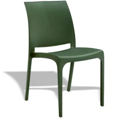 Garnero Arredamenti Set Tavolo E Sedie Da Giardino-Set tavolo da giardino esterno dehors 150x90 cm antracite + 4 sedie verde Coral Antracite - Verde