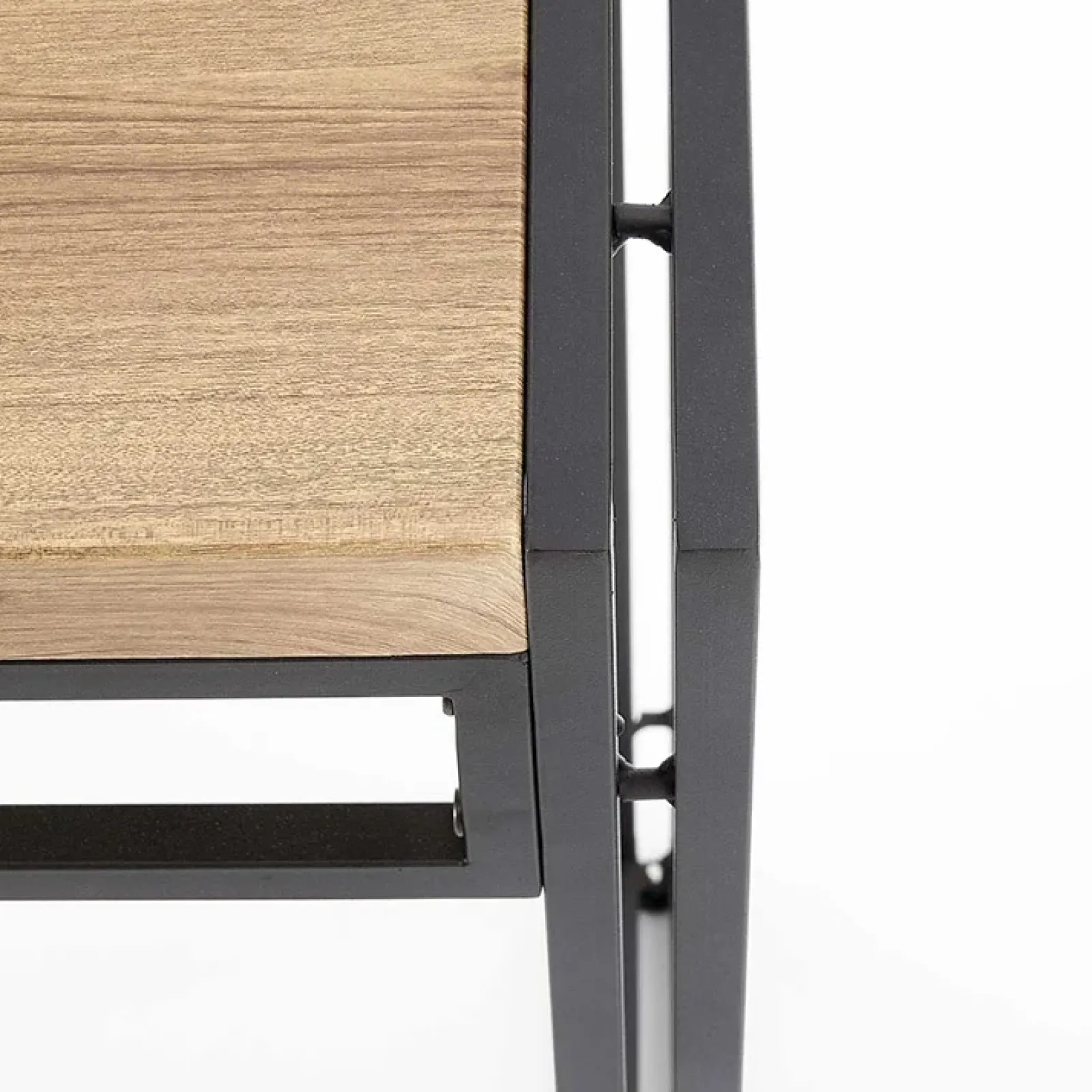 Garnero Arredamenti Set Tavolo Con Sedie|Tavoli Da Pranzo-Set tavolo 140x80cm + 6 sedie moderno acciaio rovere Zamora