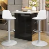 Garnero Arredamenti Sgabelli-Sgabello bar design regolabile 82/103cm bianco Perry