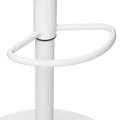 Garnero Arredamenti Sgabelli-Sgabello bar design regolabile 82/103cm bianco Perry