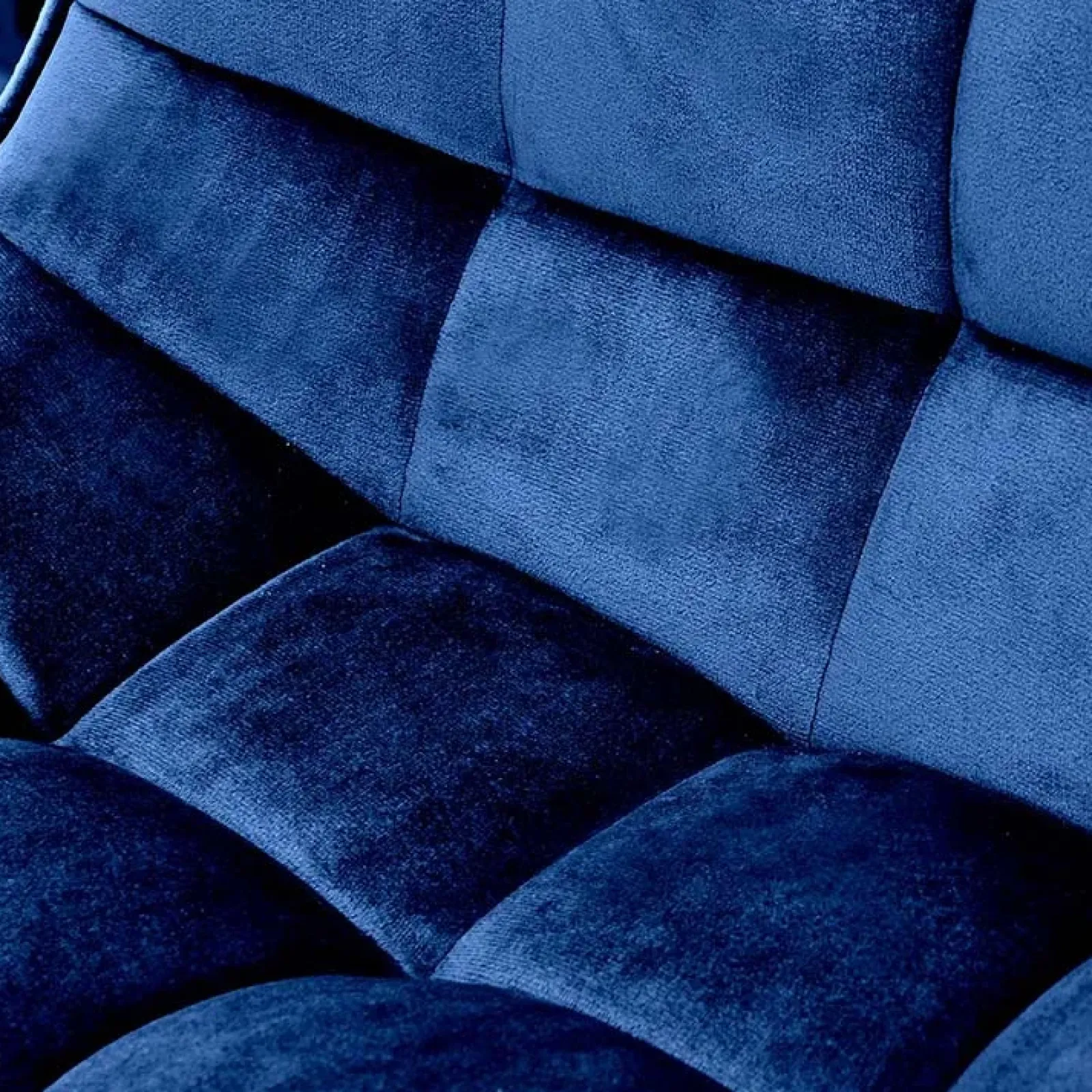 Garnero Arredamenti Sgabelli-Sgabello imbottito regolabile in velluto nero Fost Blu