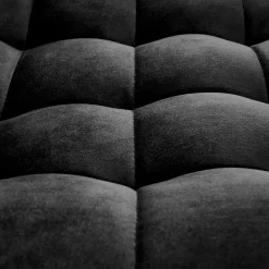 Garnero Arredamenti Sgabelli-Sgabello imbottito regolabile in velluto Fost Nero