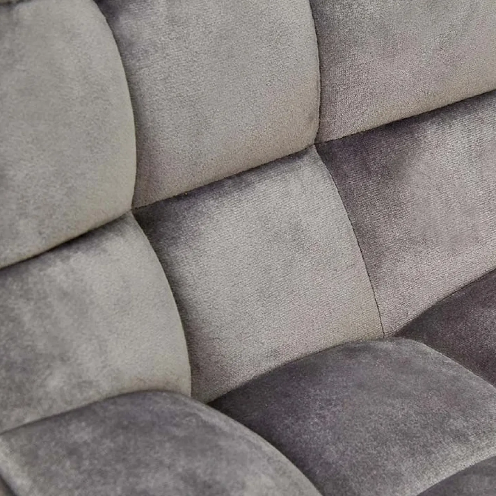 Garnero Arredamenti Sgabelli-Sgabello imbottito regolabile in velluto grigio nero Fost