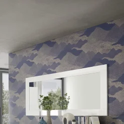 Garnero Arredamenti Specchio Per Bagno|Specchi-Specchiera 170x75cm laccato lucido Alvarez Bianco