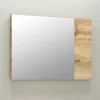 Garnero Arredamenti Specchio Per Bagno|Specchi-Specchiera 80x50cm da parete quercia Tamika