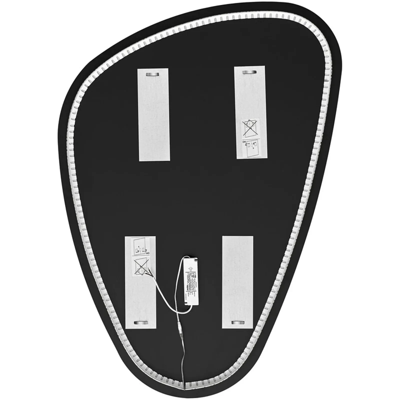 Garnero Arredamenti Specchi|Specchi-Specchio da parete retroilluminato 74x103cm Nude