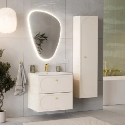 Garnero Arredamenti Specchio Per Bagno|Specchi-Specchio da parete retroilluminato 57x80cm Nude