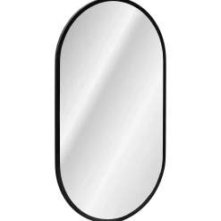 Garnero Arredamenti Specchio Per Bagno|Specchi-Specchio da parete retroilluminato 50x90cm Glossy Nero