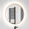 Garnero Arredamenti Specchio Per Bagno|Specchi-Specchio da parete retroilluminato 60x60cm dorato Goldy