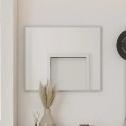 Garnero Arredamenti Specchi|Specchi-Specchio ingresso da parete 92x77cm Accent Grigio