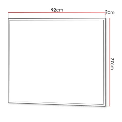 Garnero Arredamenti Specchi|Specchi-Specchio ingresso da parete 92x77cm Accent Grigio