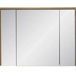 Garnero Arredamenti Specchi|Specchi-Specchio mobile contenitore 100x75cm 3 ante rovere Stony