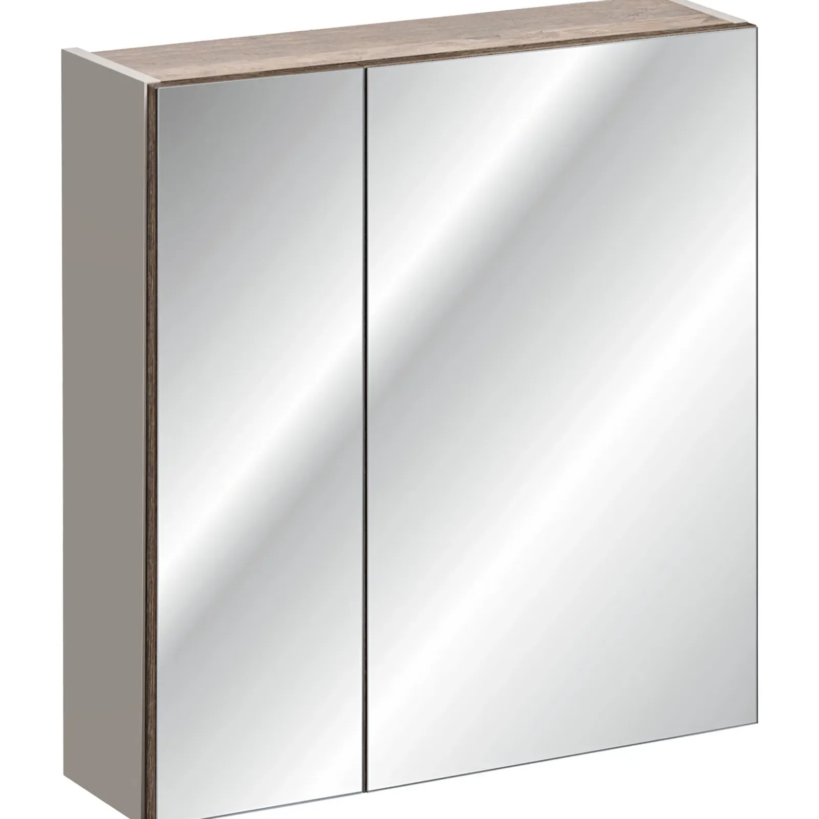 Garnero Arredamenti Specchio Per Bagno|Specchi-Specchio mobile contenitore 60x65cm grigio Serif