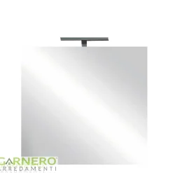 Garnero Arredamenti Specchi|Specchi-Specchio moderno con un LED 60x75cm vetro Premier