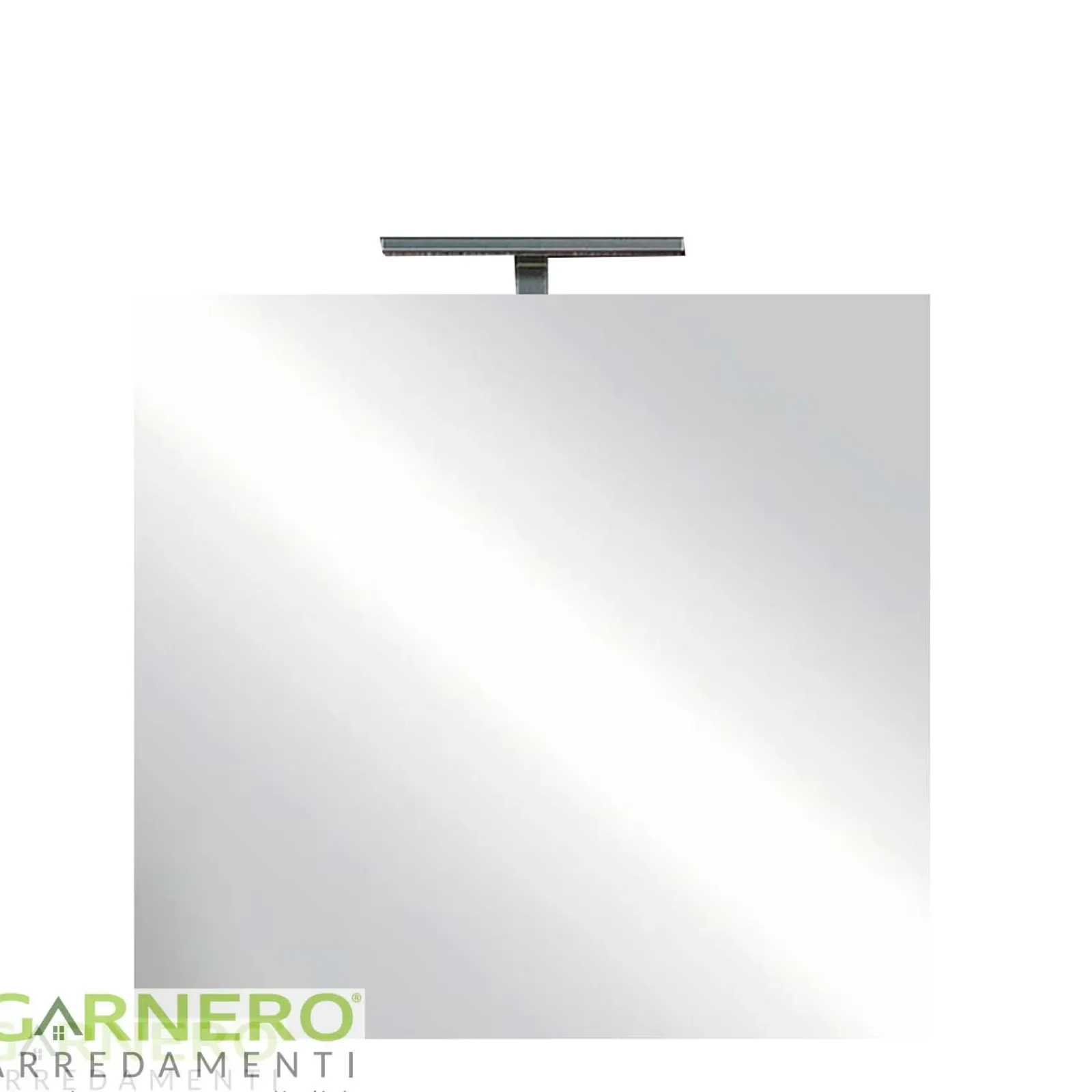 Garnero Arredamenti Specchi|Specchi-Specchio moderno con un LED 60x75cm vetro Premier