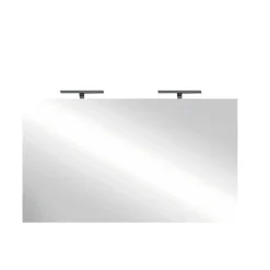 Garnero Arredamenti Specchio Per Bagno|Specchi-Specchio 120x75cm moderno con due LED vetro Premier